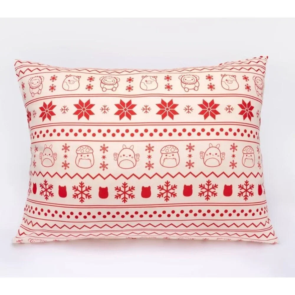 SquishPillow Standard Pillowcase Microplush Winter Theme Ultra Soft Comfort  B41